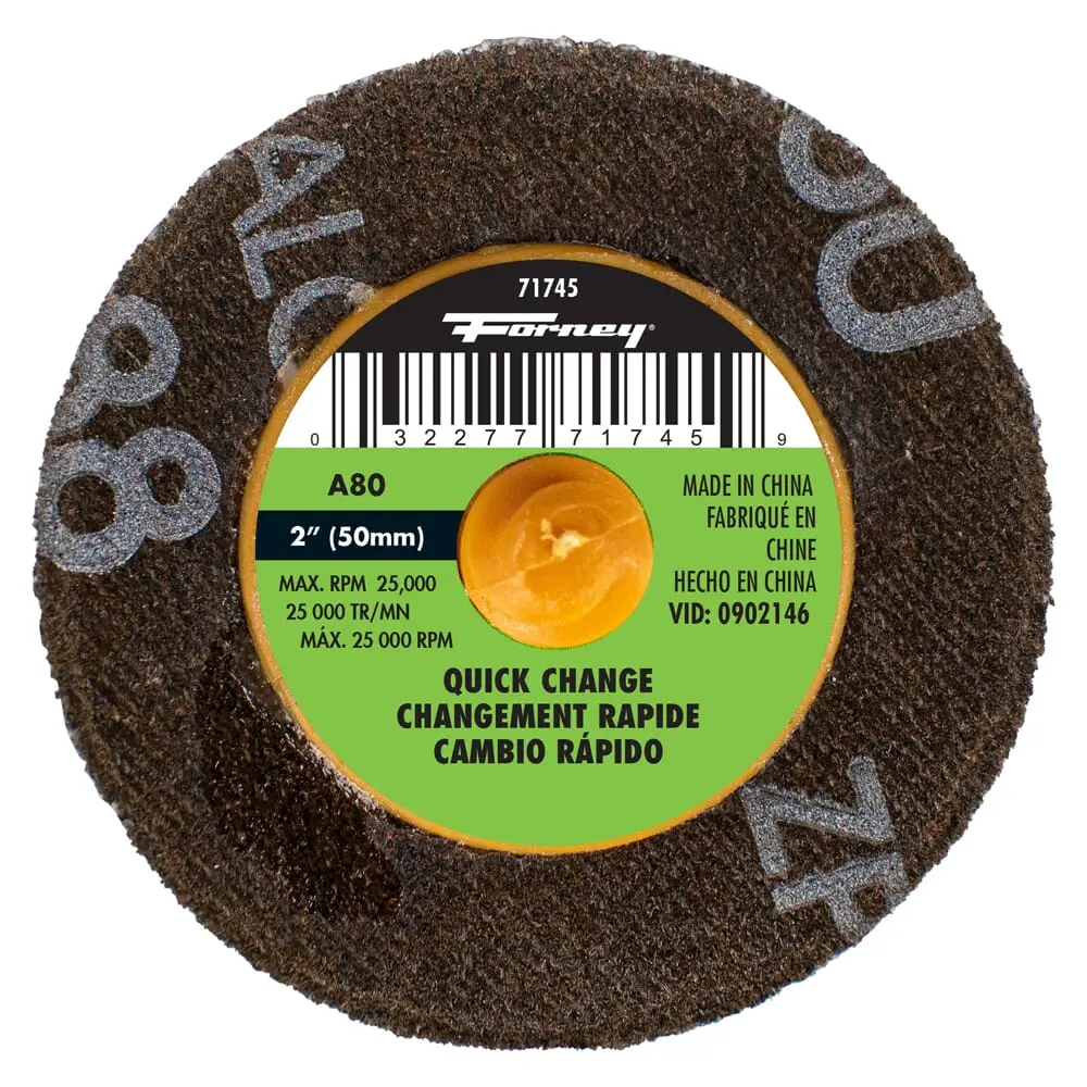 Quick Change Sanding Disc, 2 In, 80 Grit 1