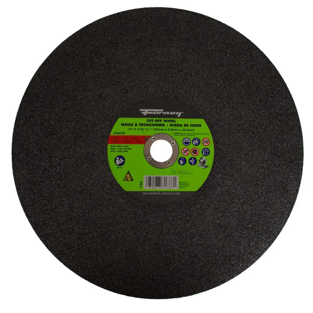 Cutting Wheel, Metal, Type 1, 14 In X 3/32 In X 1 In 1