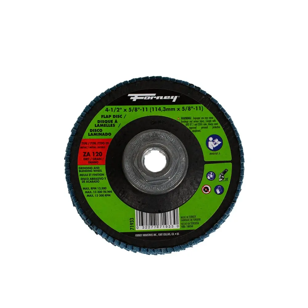 Flap Disc, Type 29, 4-1/2 In X 5/8 In-11, Za120 1