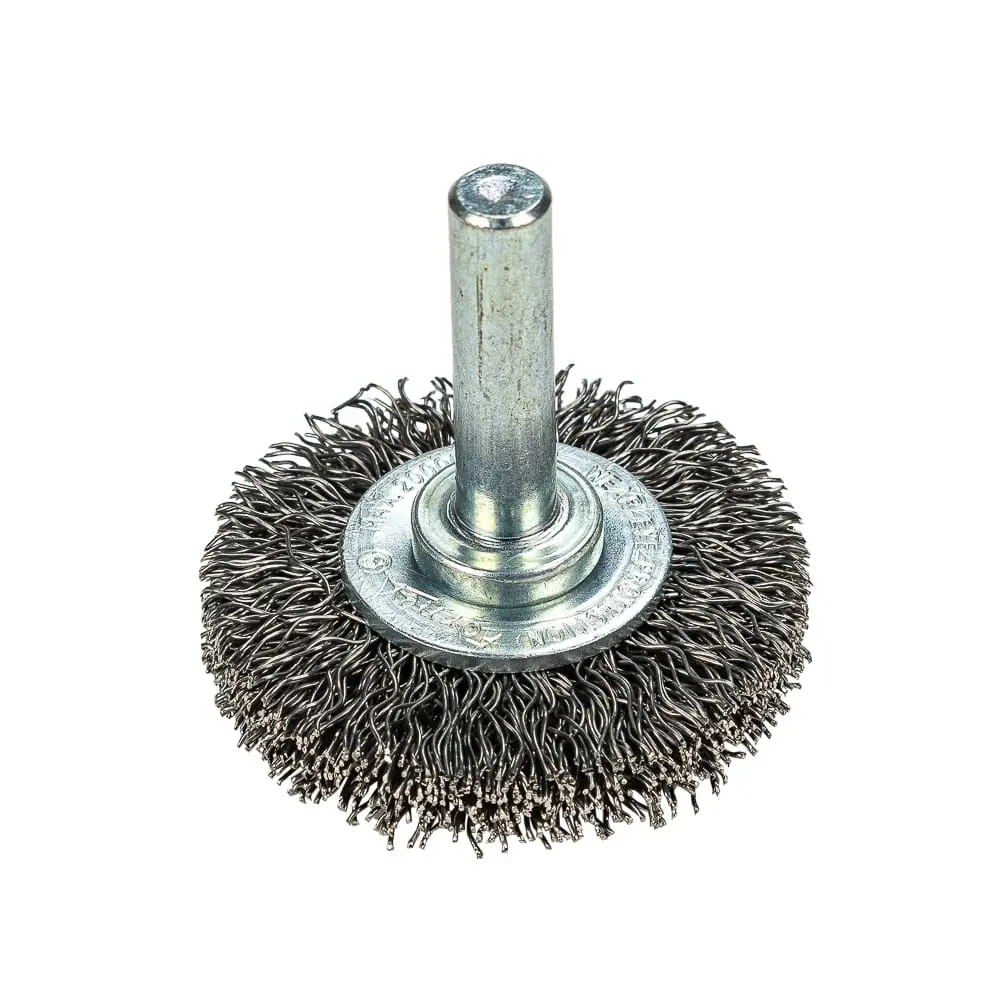 Command Pro Wire Wheel, Crimped, 1-1/2 In X .014 In X 1/4 In Shank, Bulk 1