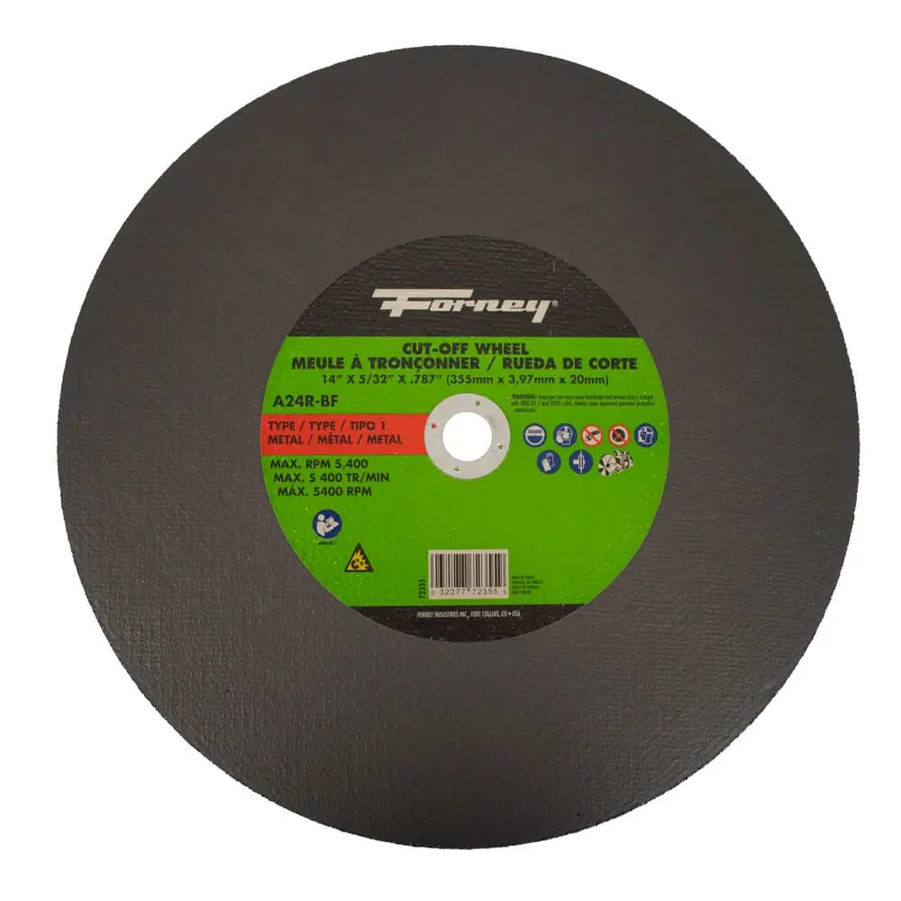 Cutting Wheel, Metal, Type 1, 14 In X 5/32 In X 20 Mm 1