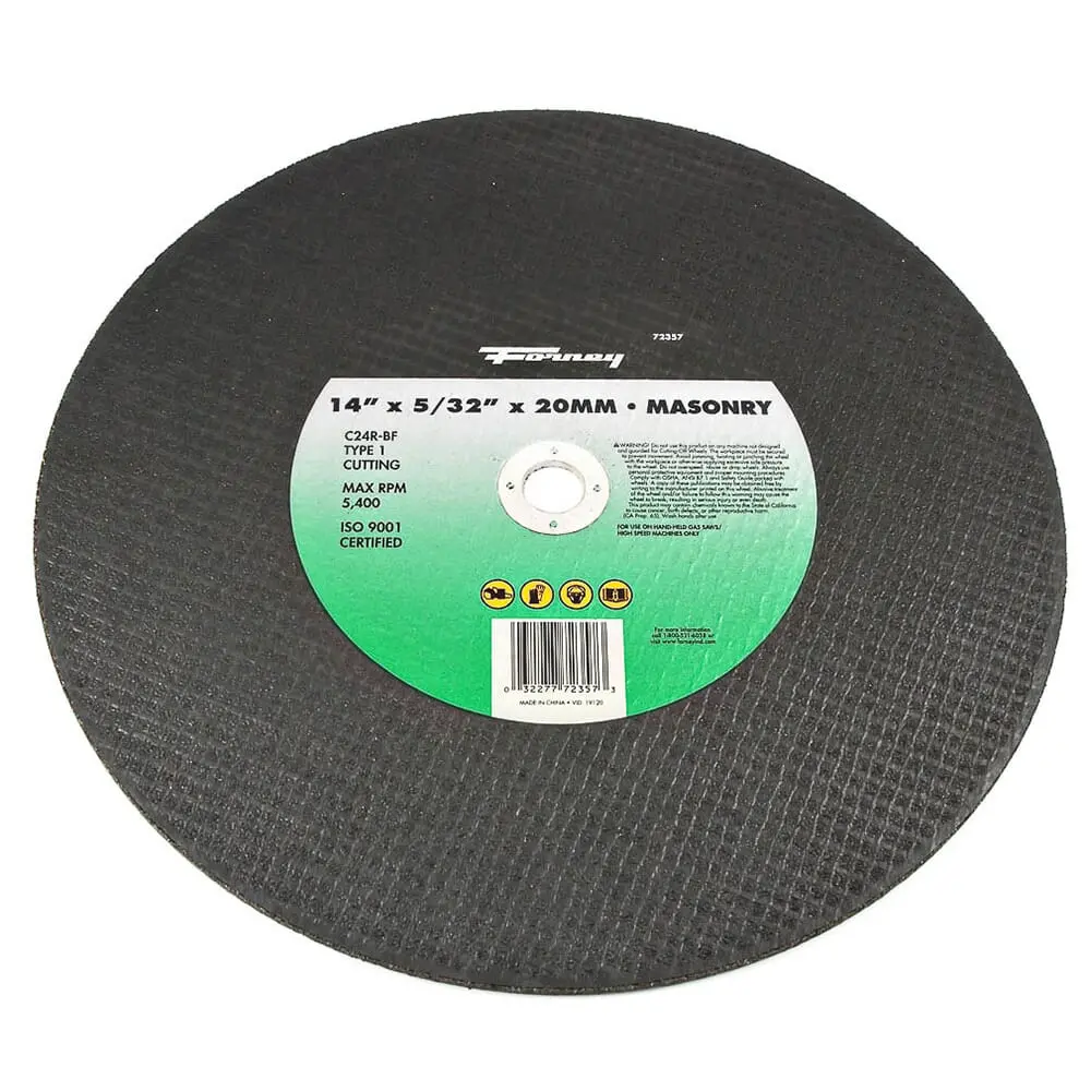 Cutting Wheel, Masonry/Asphalt, Type 1, 14 In X 5/32 In X 20 Mm 1