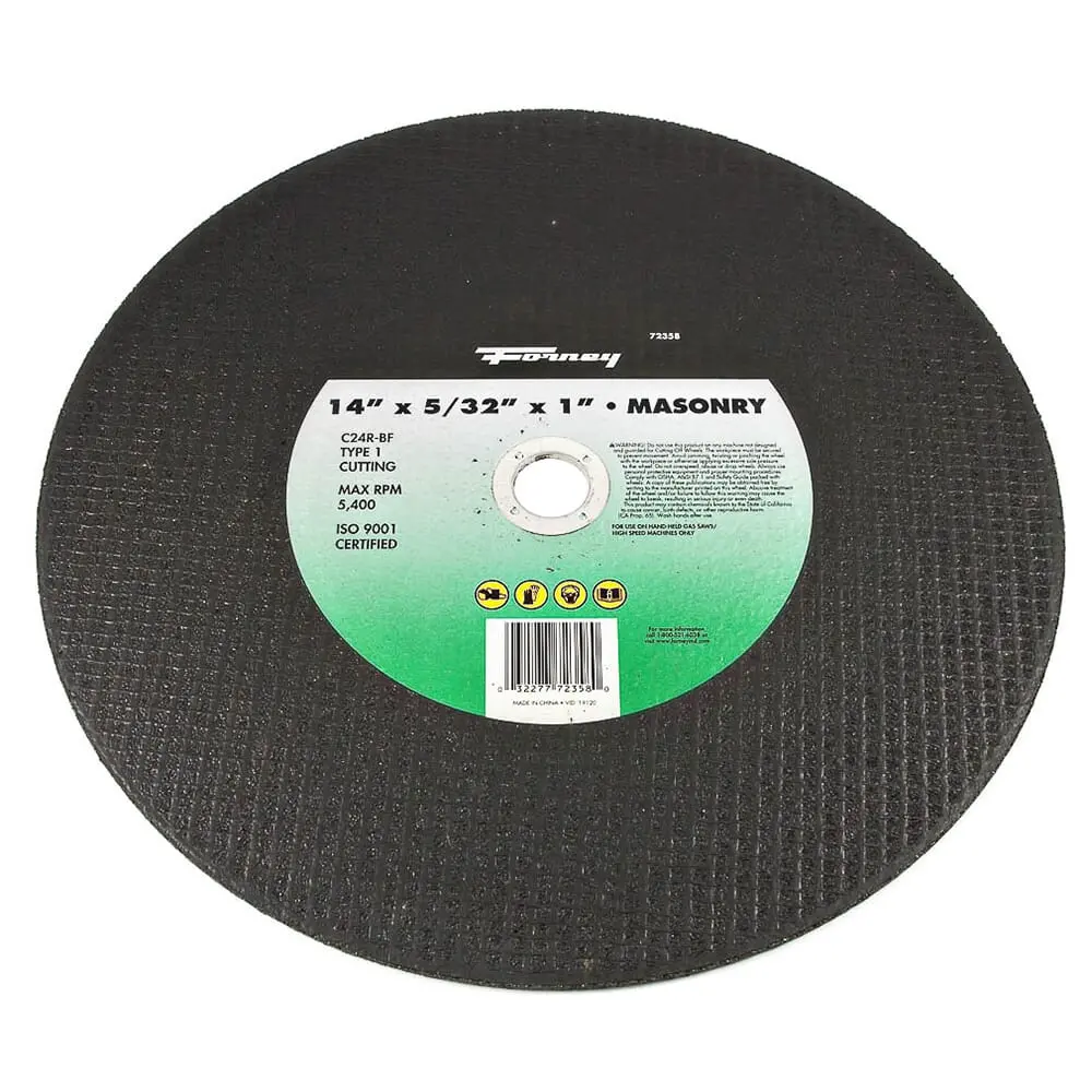 Cutting Wheel, Masonry/Asphalt, Type 1, 14 In X 5/32 In X 1 In 1