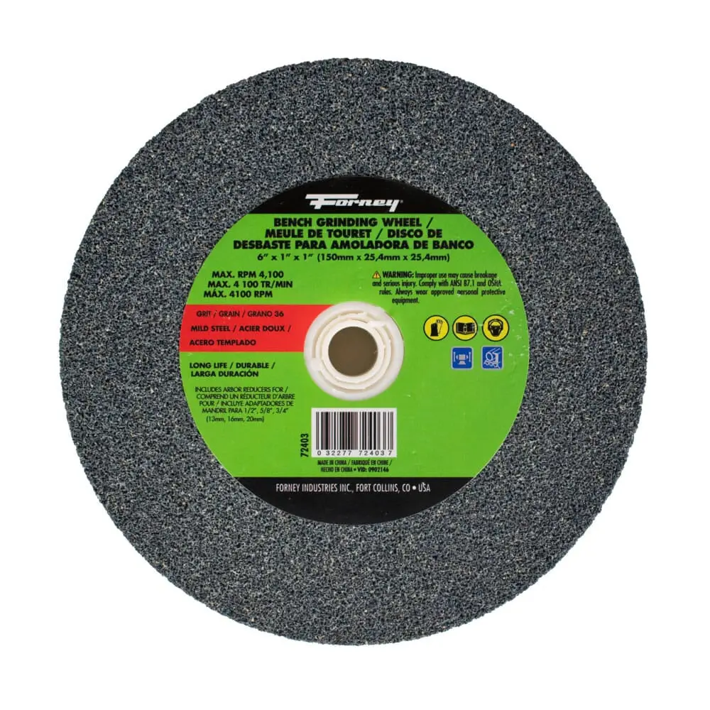 Bench Grinding Wheel, 6 In X 1 In X 1 In 1