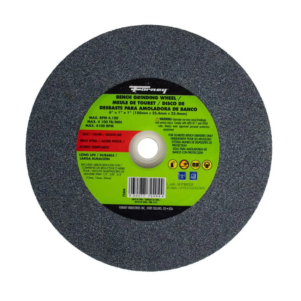 Bench Grinding Wheel, 6 In X 1 In X 1 In 1