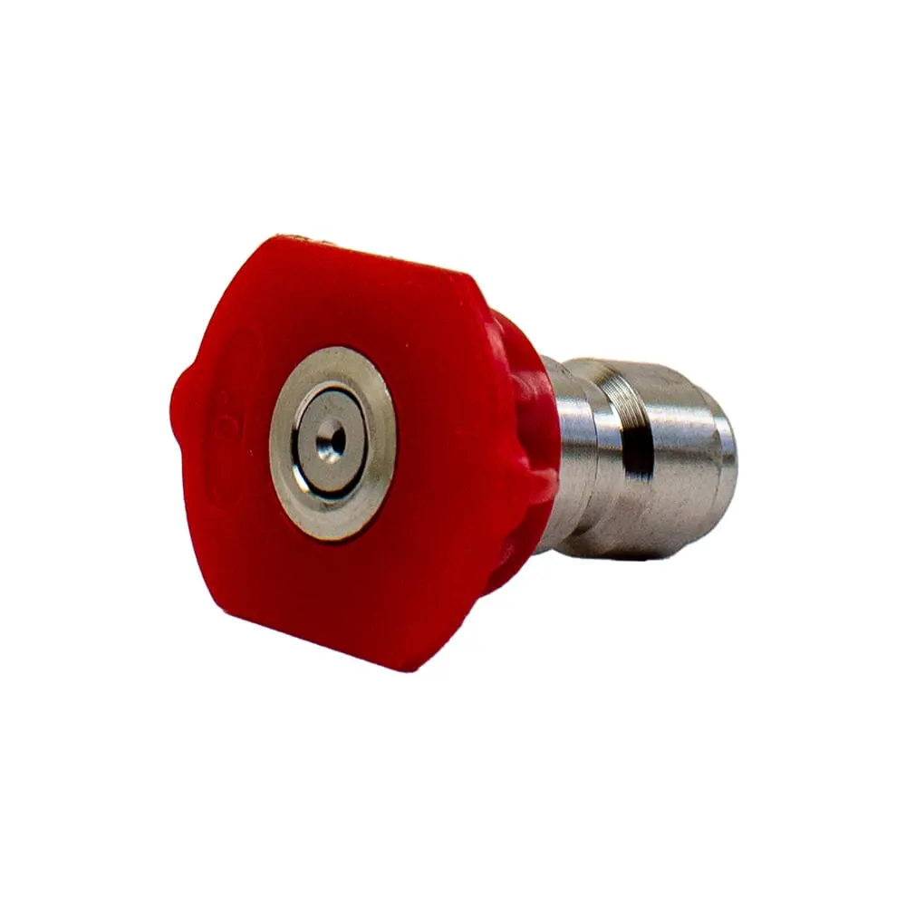 Quick Connect Blasting Nozzle, Red, 0 Degrees X 4.0 Mm 1