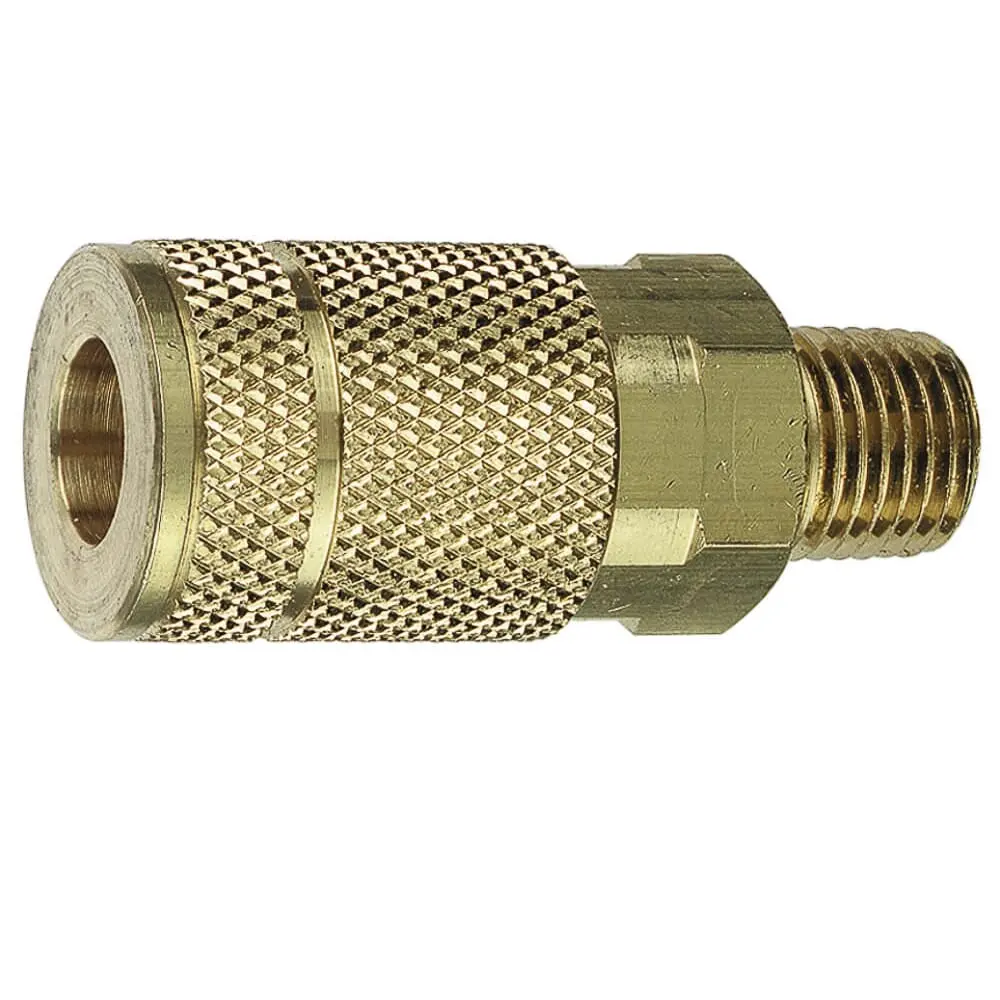 Tru-Flate Style Coupler, 1/4 In X 1/4 In Mnpt 1