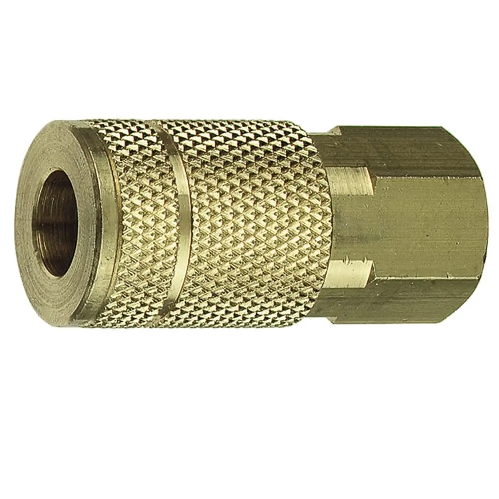 Tru-Flate Style Coupler, 3/8 In X 3/8 In Fnpt 1