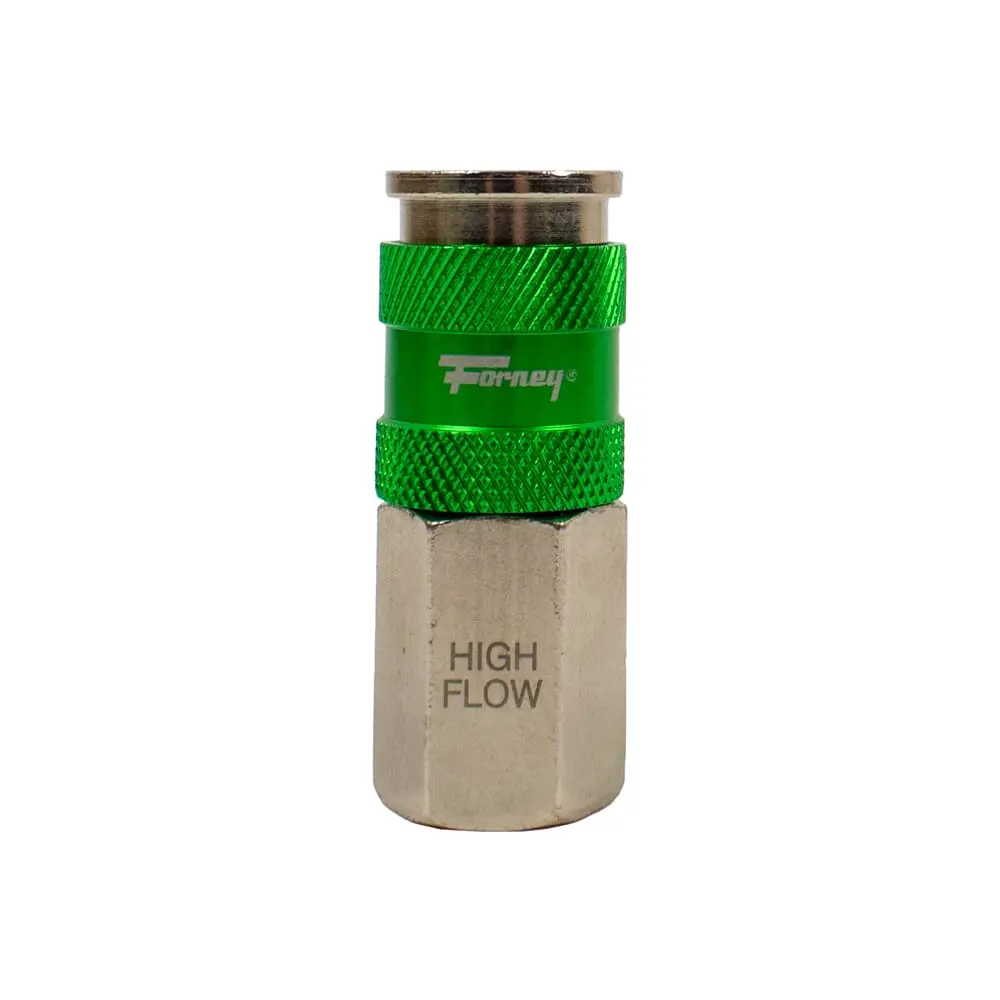 High Flow Style Coupler, 1/4 In X 1/4 In Female Npt 1