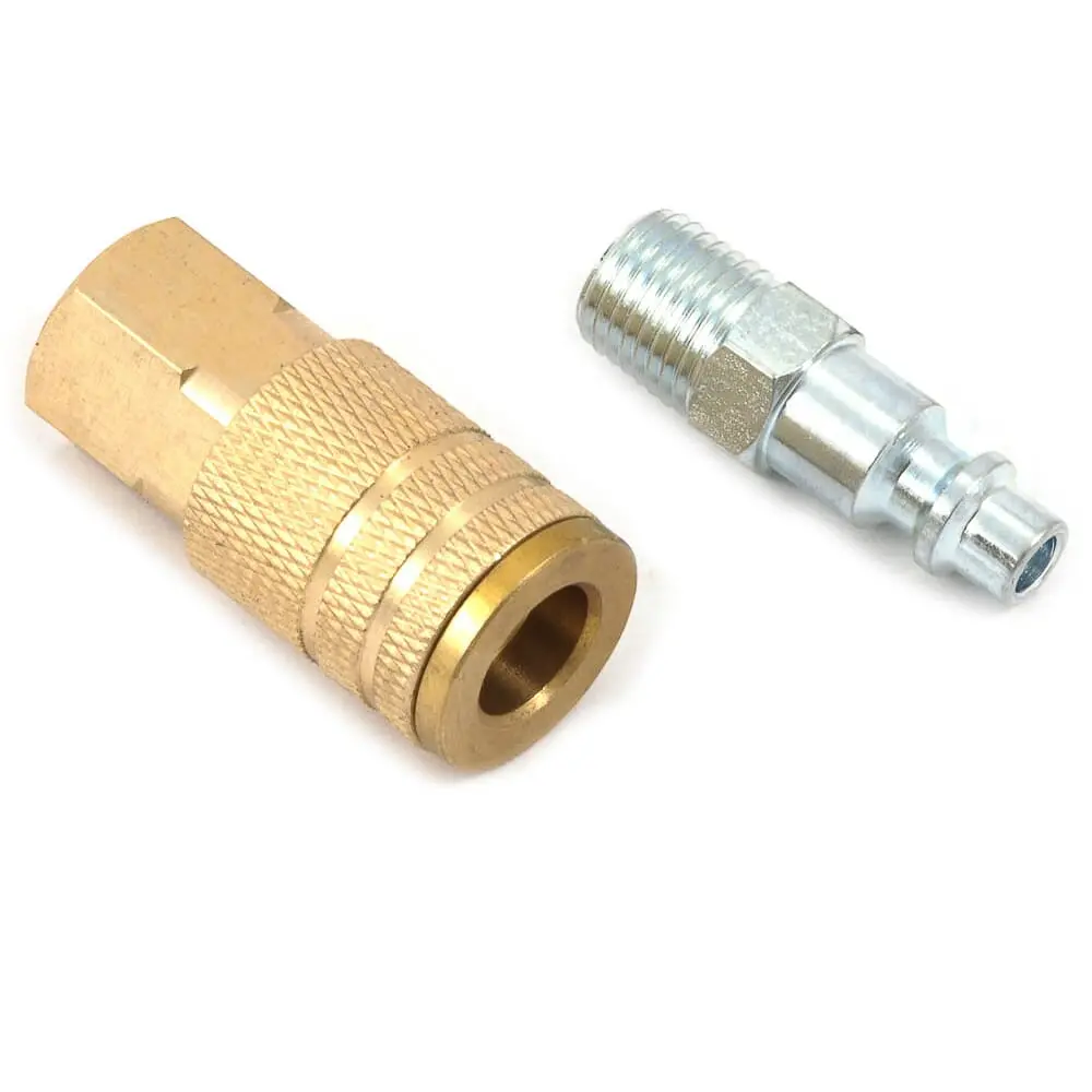 Industrial/Milton Style Coupler/Plug Set, 1/4 In 1