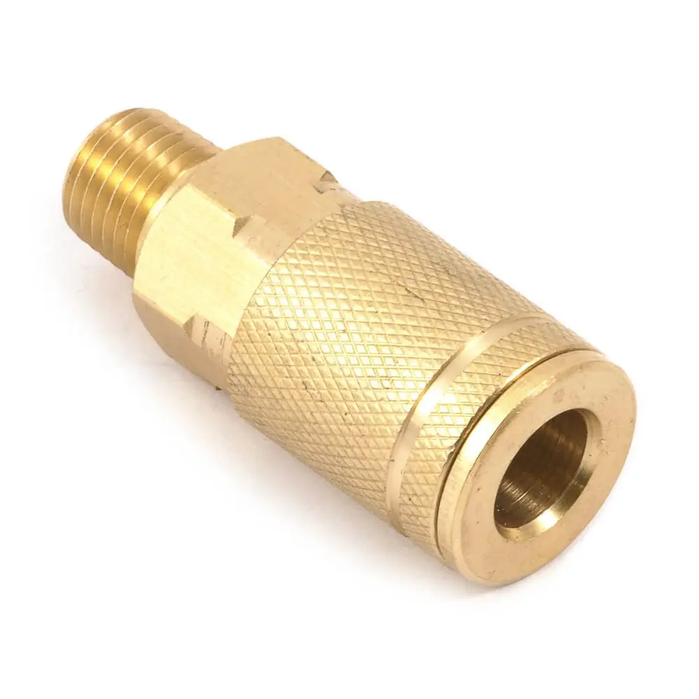 Tru-Flate Style Coupler, 1/4 In X 1/4 In Mnpt 1