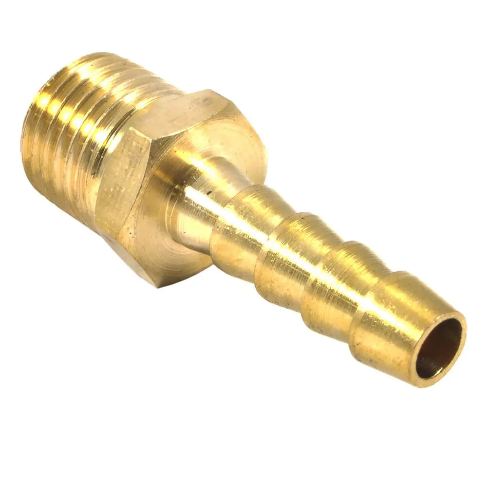 Hose End, 1/4 In - 1/4 In Mnpt 1