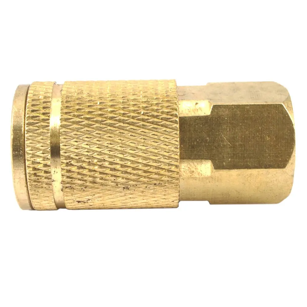 Tru-Flate Style Coupler, 1/4 In X 3/8 In Fnpt 1