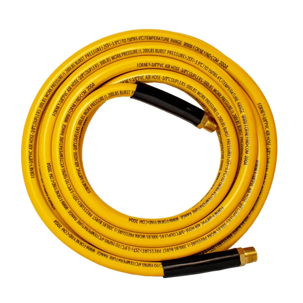 Pvc Air Hose, Yellow, 3/8 In X 25Ft 1