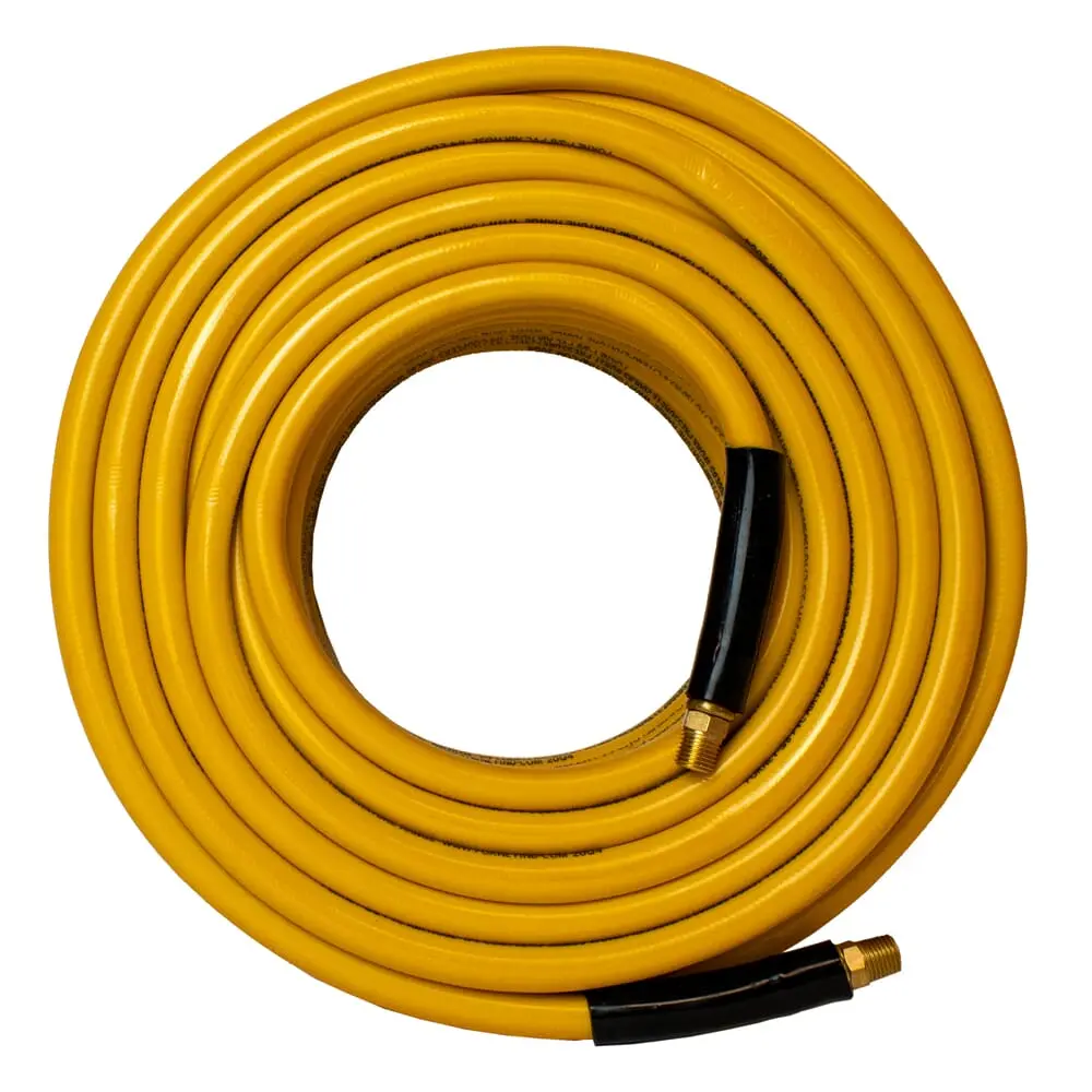 Pvc Air Hose, Yellow, 3/8 In X 100Ft 1