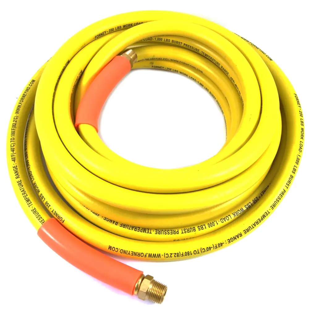 Air Hose, Yellow Rubber, 3/8 In X 25Ft 1