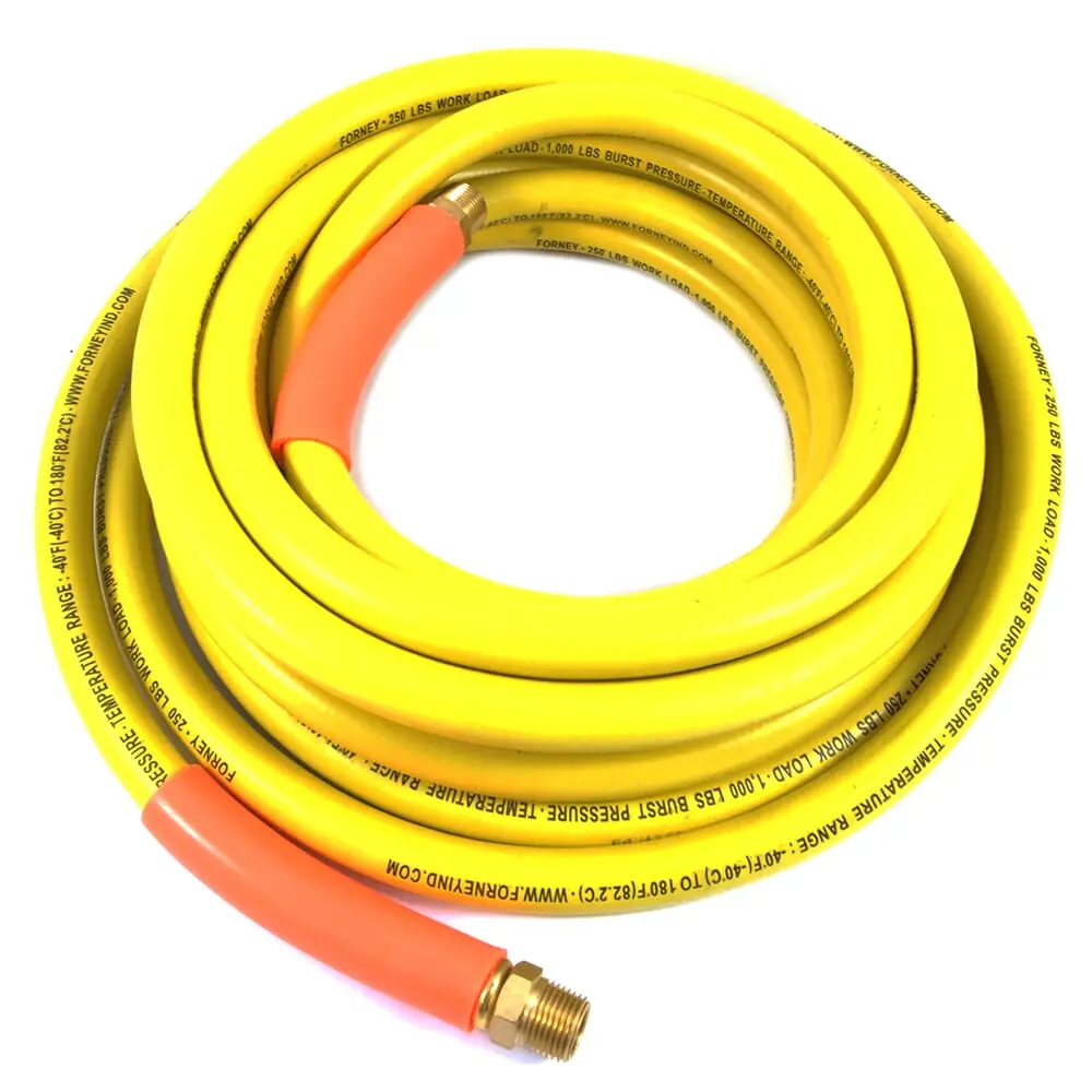 Air Hose, Yellow Rubber, 3/8 In X 25Ft 1