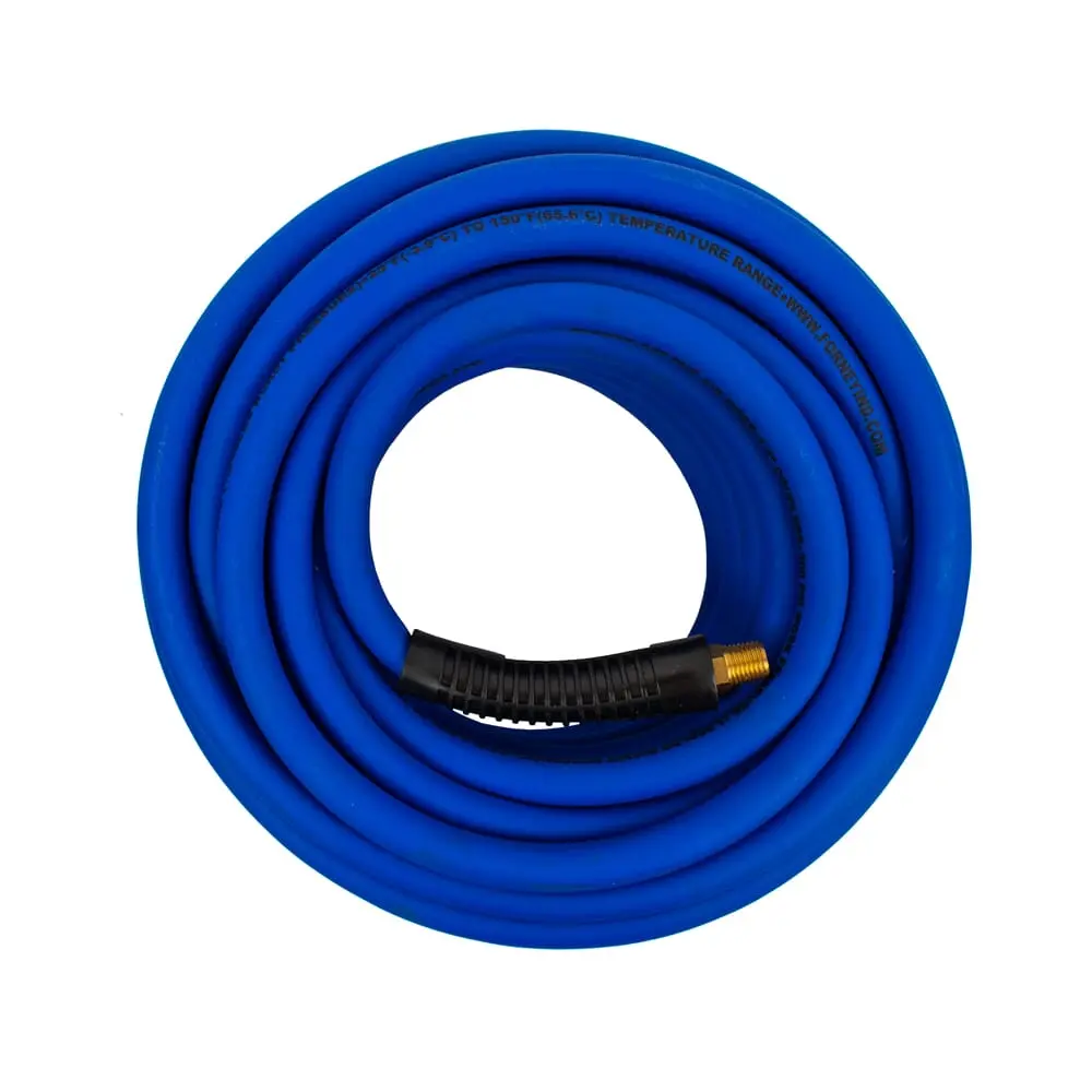 3/8 In X 50Ft Hybrid (Blue) Air Hose With 1/4 In Mnpt Fittings 1