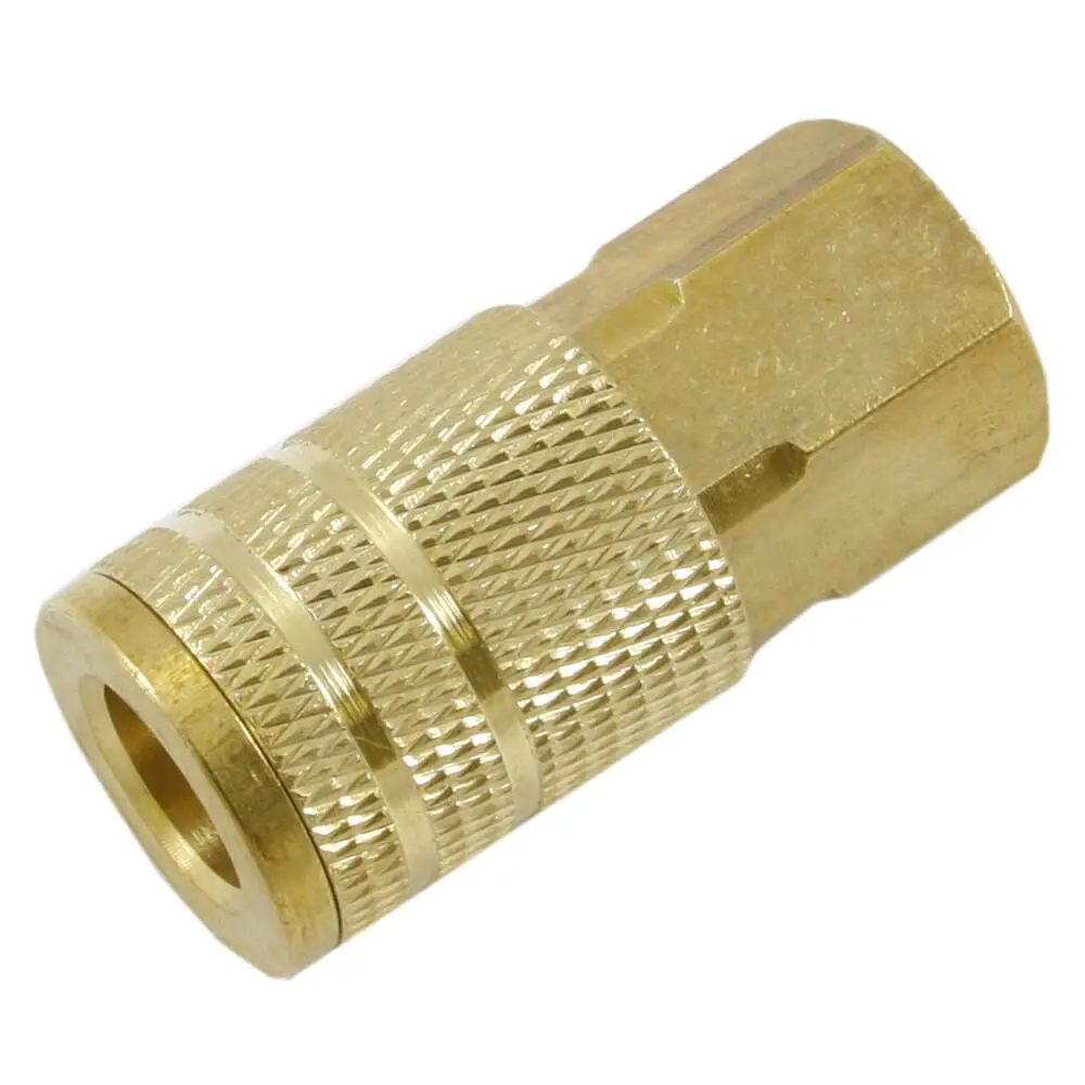 Ind/Milton Style Coupler, 1/4 In X 3/8 In Fnpt 1