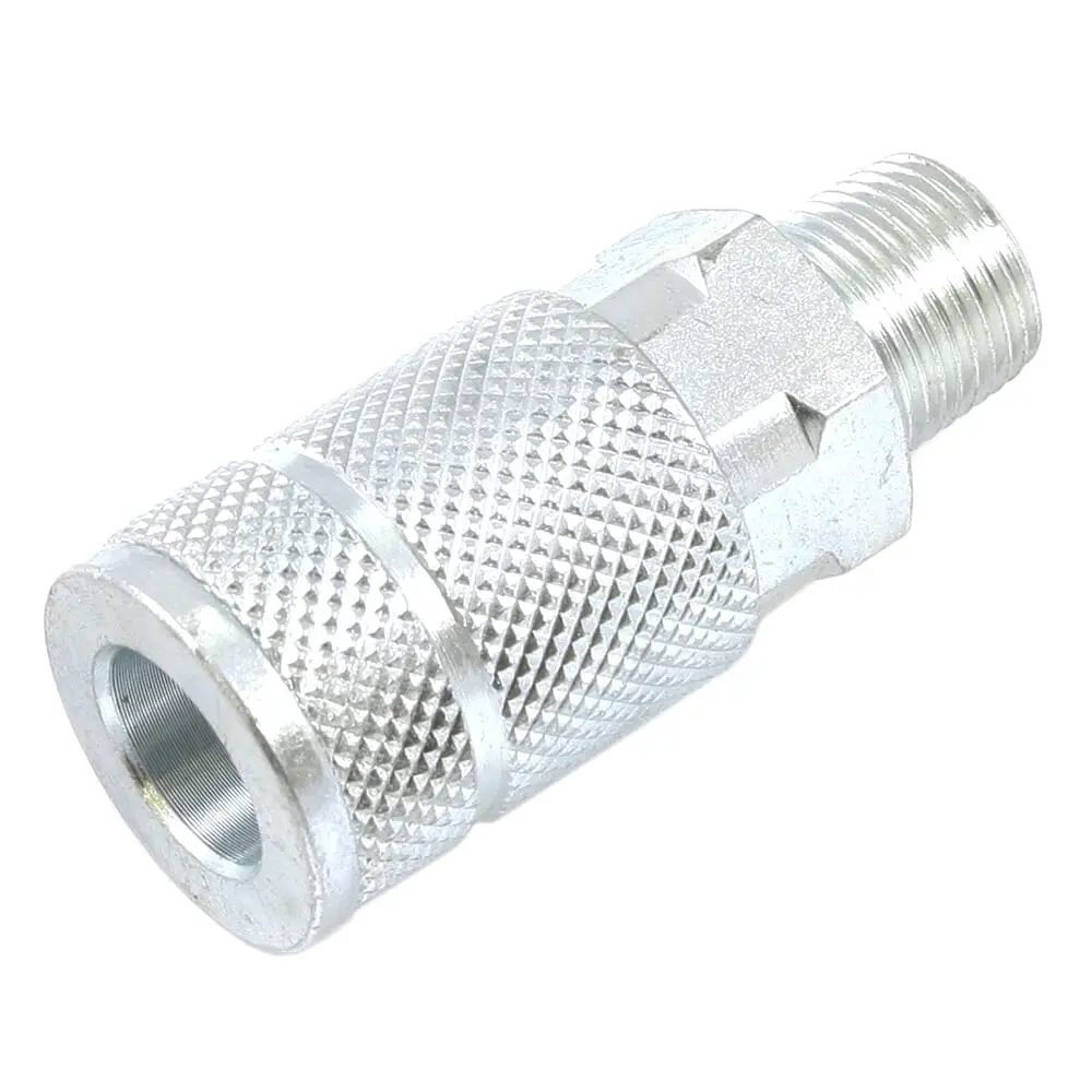 Tru-Flate Style Coupler, 3/8 In X 3/8 In Mnpt 1