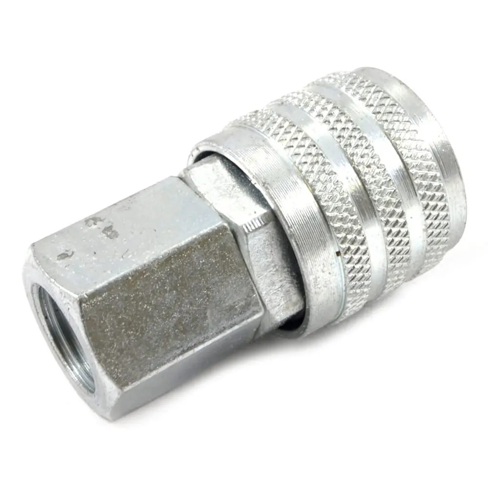 Ind/Milton Style Push Coupler, 1/4 In X 1/4 In Fnpt 1