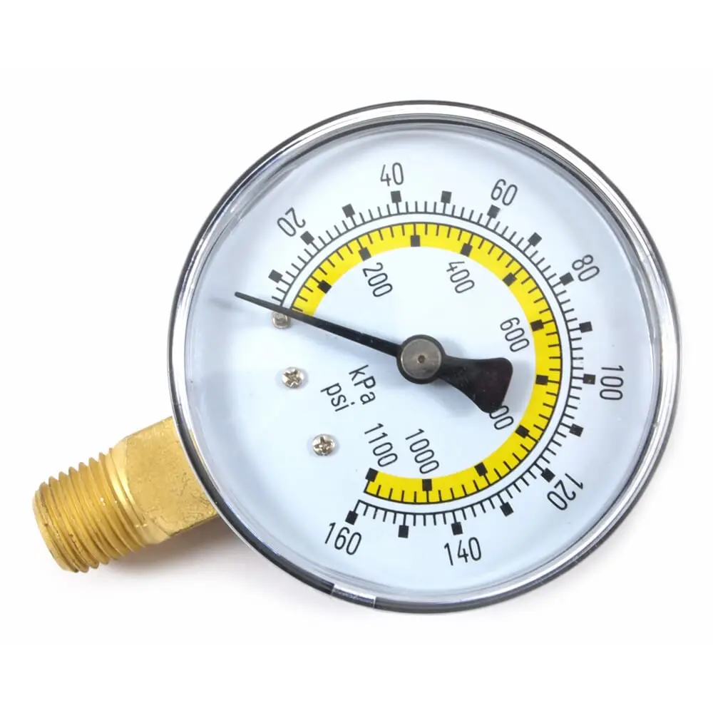 Pressure Gauge, 2-1/4 In With 1/4 In Npt 1