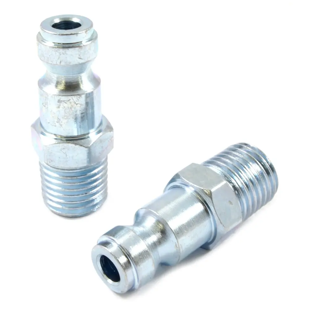Tru-Flate Style Plug, 1/4 In X 1/4 In Mnpt, 2-Pack 1