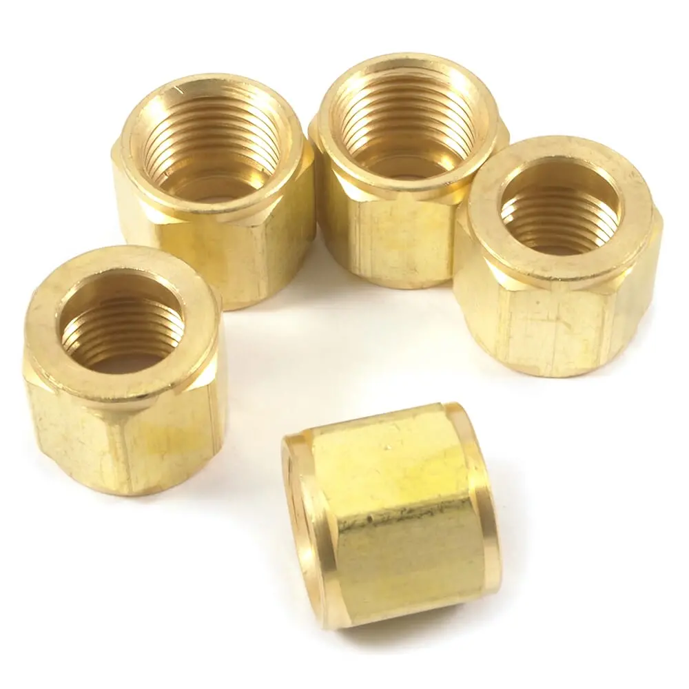 Oxygen Hose Nut, Rh, 9/16 In-18  Inb In Size, 5-Pack 1