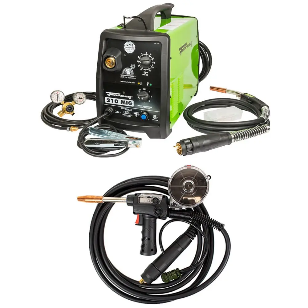 Forney® 210 Mig/Flux Core Welder With 250 Amp Spool Gun Package 1
