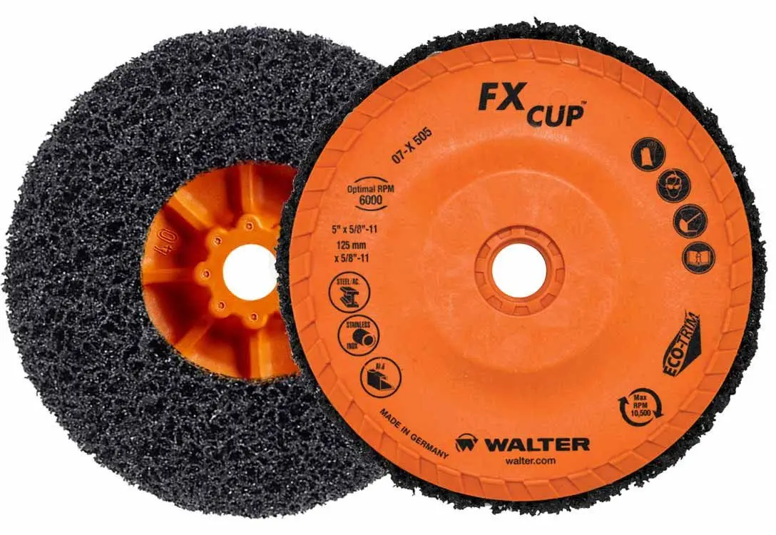 Walter 07X505 5" X 3/4" X 5/8-11" Fx Cup Disc 1