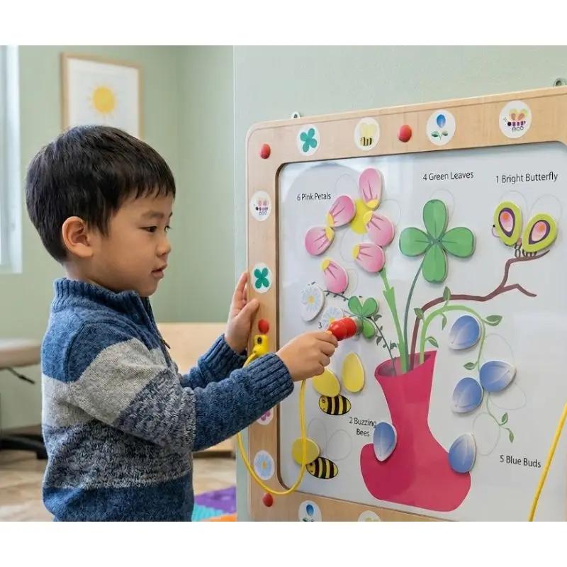 Flowers And Bees Magnetic Wall Activity 1