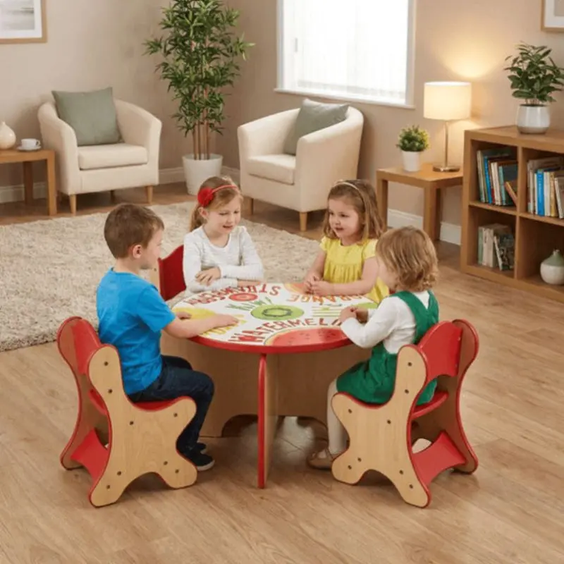 Fresh Fruit Table & 4 Chairs Set 1