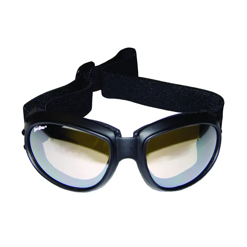 Arcone G-Act-A1101 Flat Black Frame/Clear Lens Action Safety Goggles 1