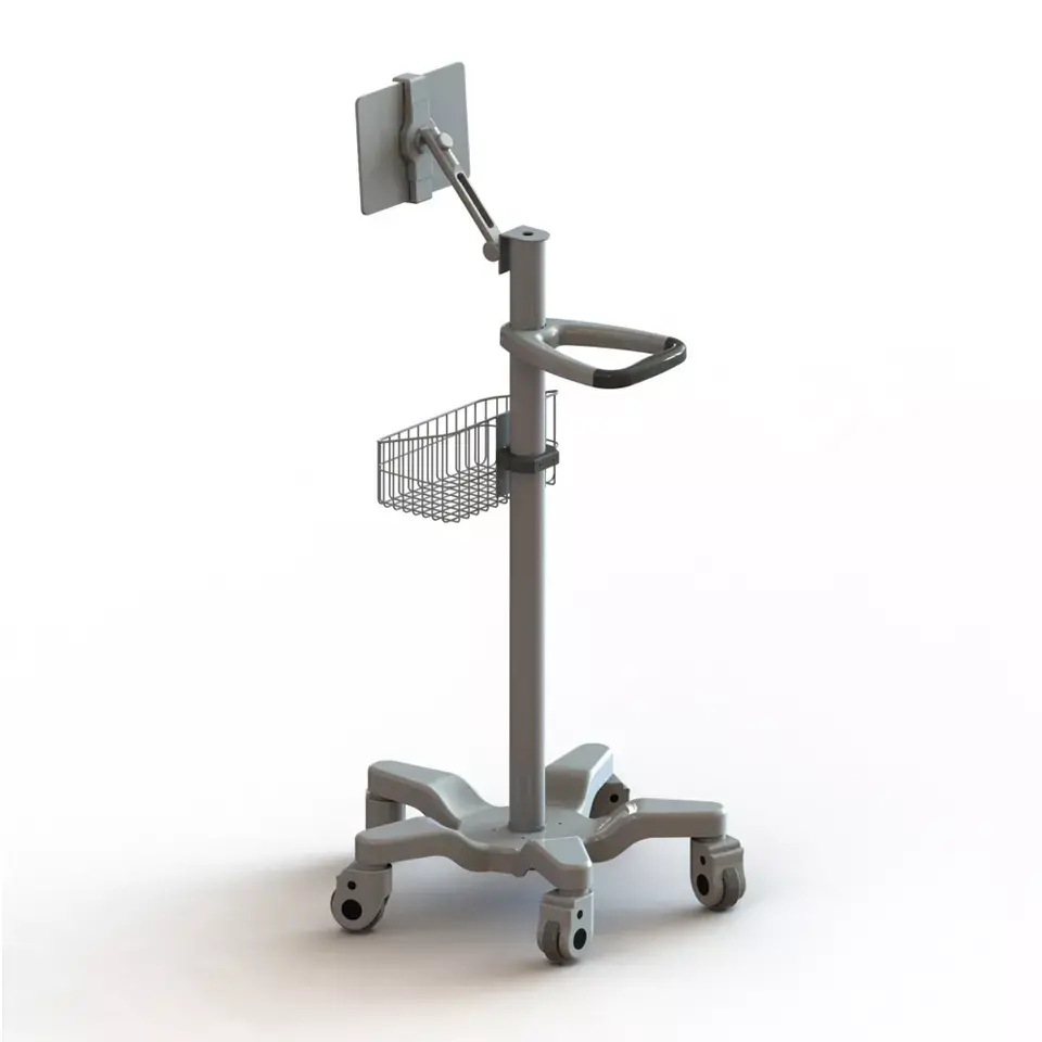 Variable Height 360 Degree Angle Flexible Mechanical Arm Telescopic Adjustment Dental Medical Service Trolley Tablet Cart 1