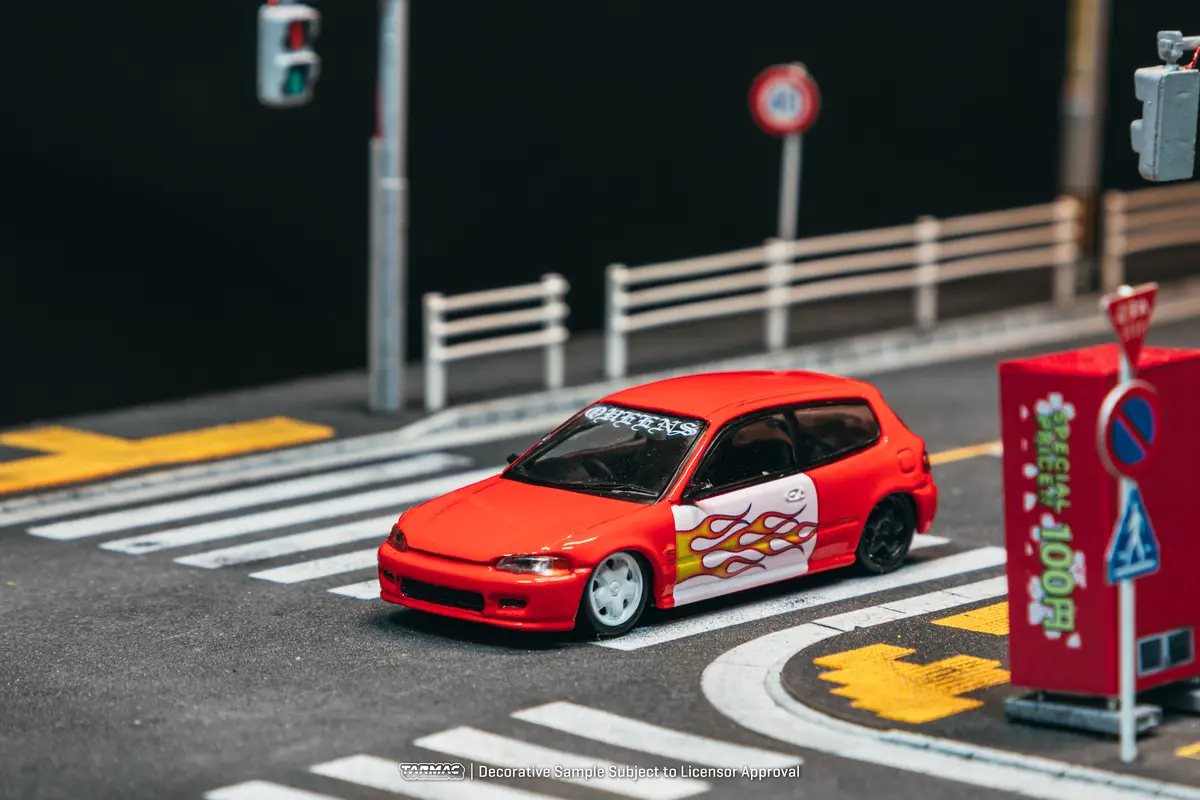 1/64 Honda Civic Eg6 New York Sunshine - New York Sunshine Special Edition - Tarmac Works Hobby64 1
