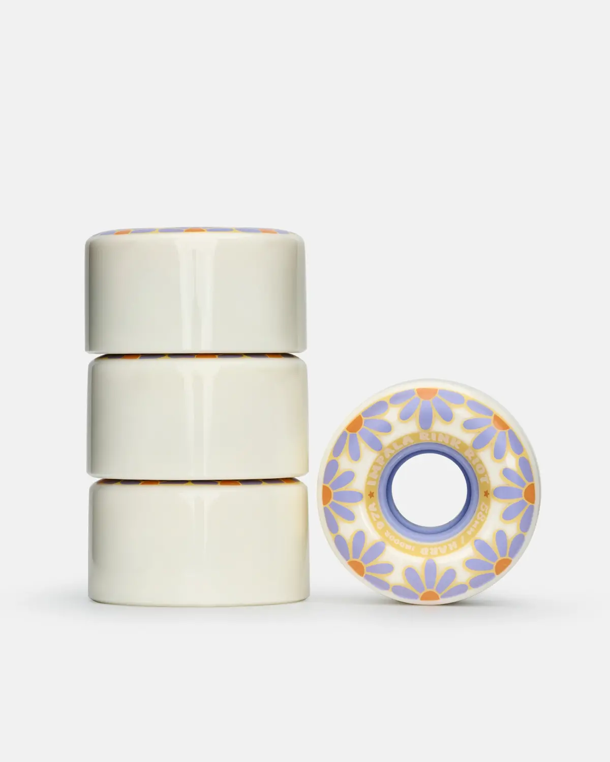 Impala Quad Rink Riot Wheels 4Pk - Off White 1