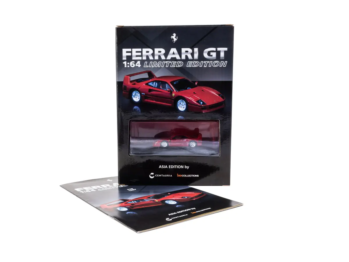 Centauria X Ixo Collections Ferrari Gt 1:64 Magazine Asia Edition - Ferrari F40 1987 (English Version) 1