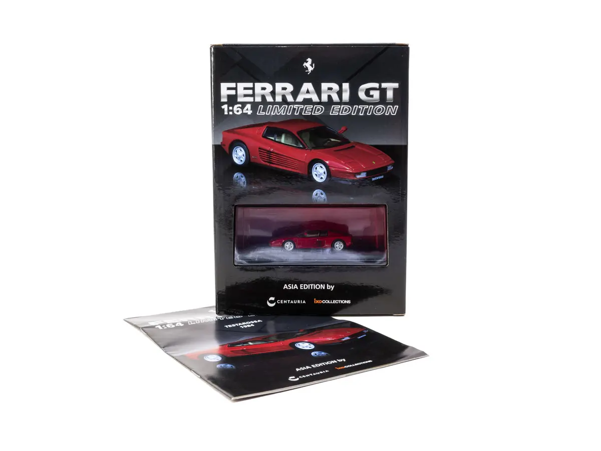 Centauria X Ixo Collections Ferrari Gt 1:64 Magazine Asia Edition - Ferrari Testarossa 1984 (English Version) 1
