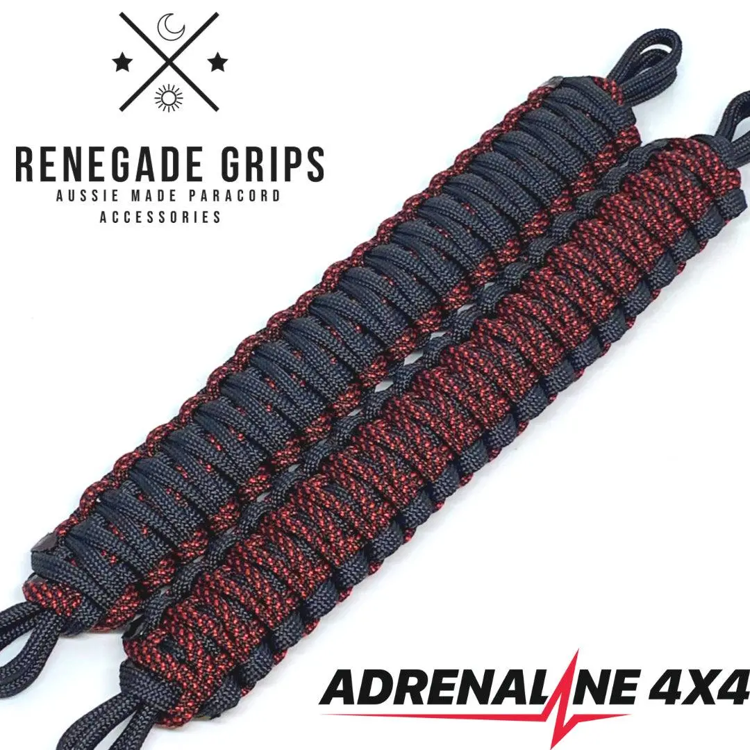 "Adrenaline4x4" Paracord Vehicle Grips 1