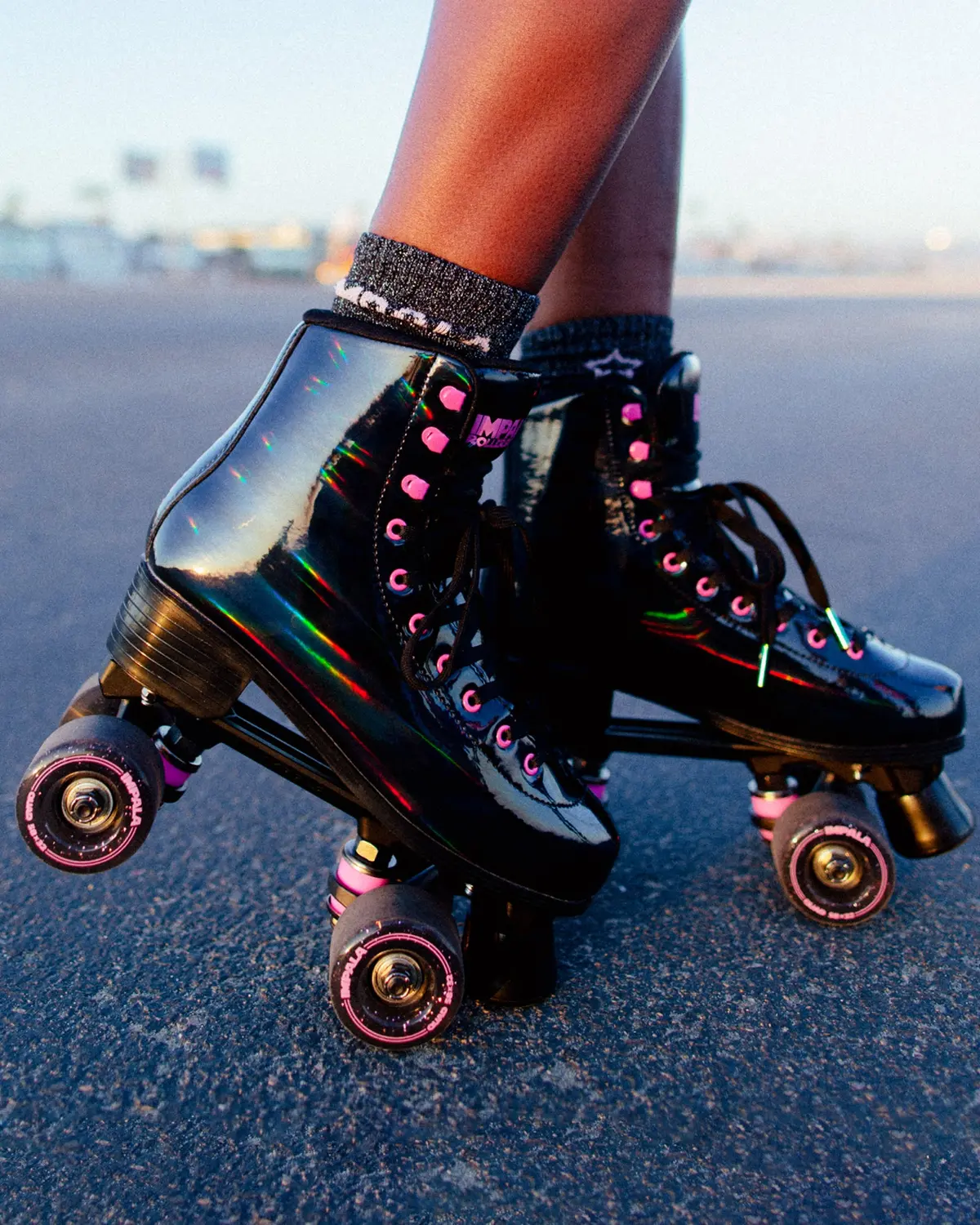 Impala Roller Skates - Black Holographic 1