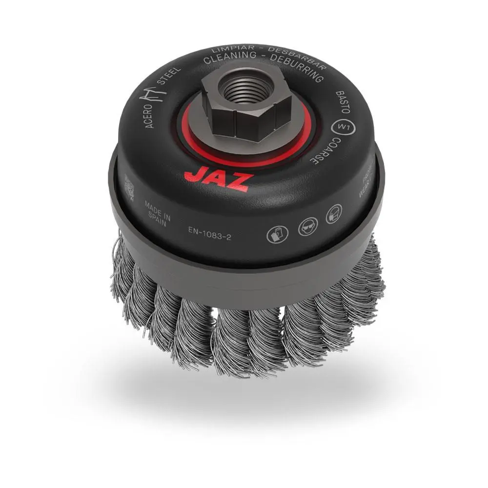72052 Jaz Usa Twist Knot Wire Cup Brush,2-3/4",.020",Steel 1