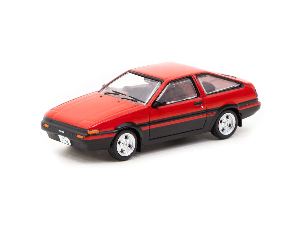 J Collection 1/64 Toyota Sprinter Trueno (Ae86) Red/Black 1