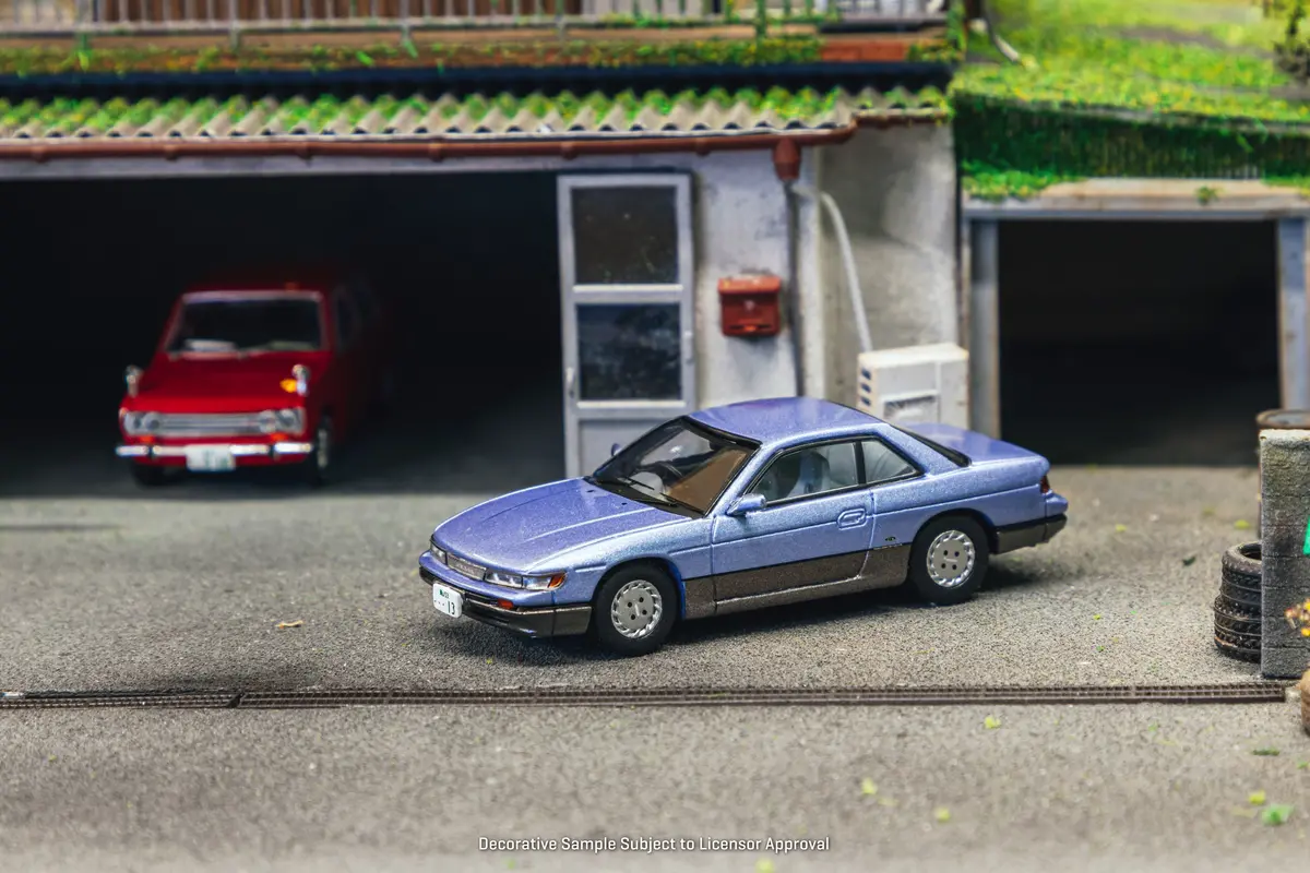 J Collection 1/64 Nissan Silvia S13 Blue/Grey - Global64 1