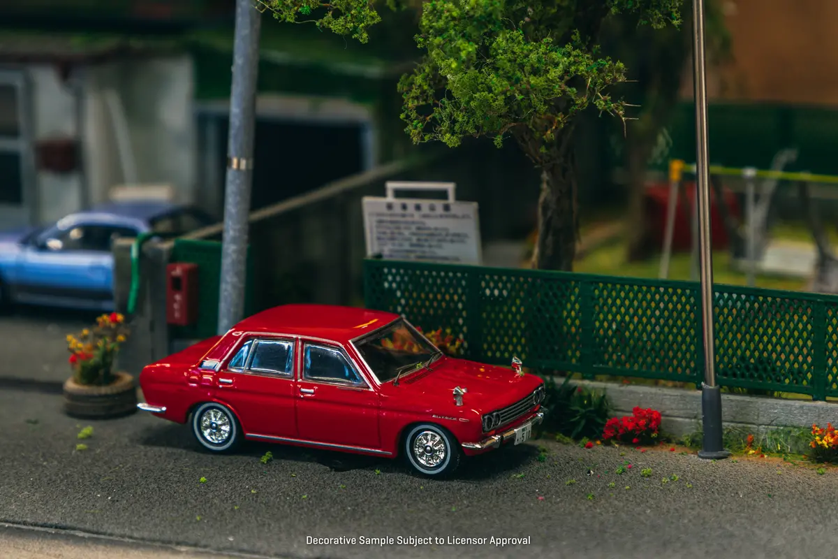 J Collection 1/64 Datsun Bluebird 1600Sss P510 Red - Global64 1