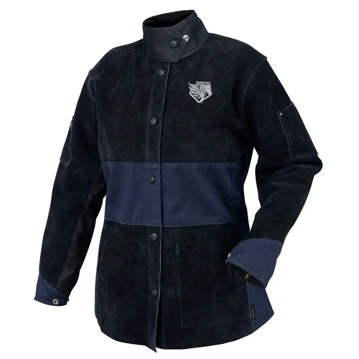 Angelfire® Women's Hybrid Welding Jacket, Navy & Black 1