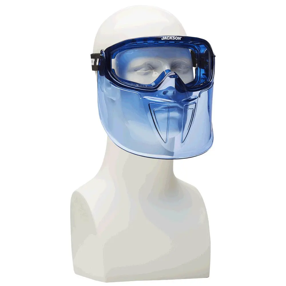 21000 Jackson Safety Gpl500 Safety Goggles, Blue|Clear, Anti-Fog, Single, Blue 1
