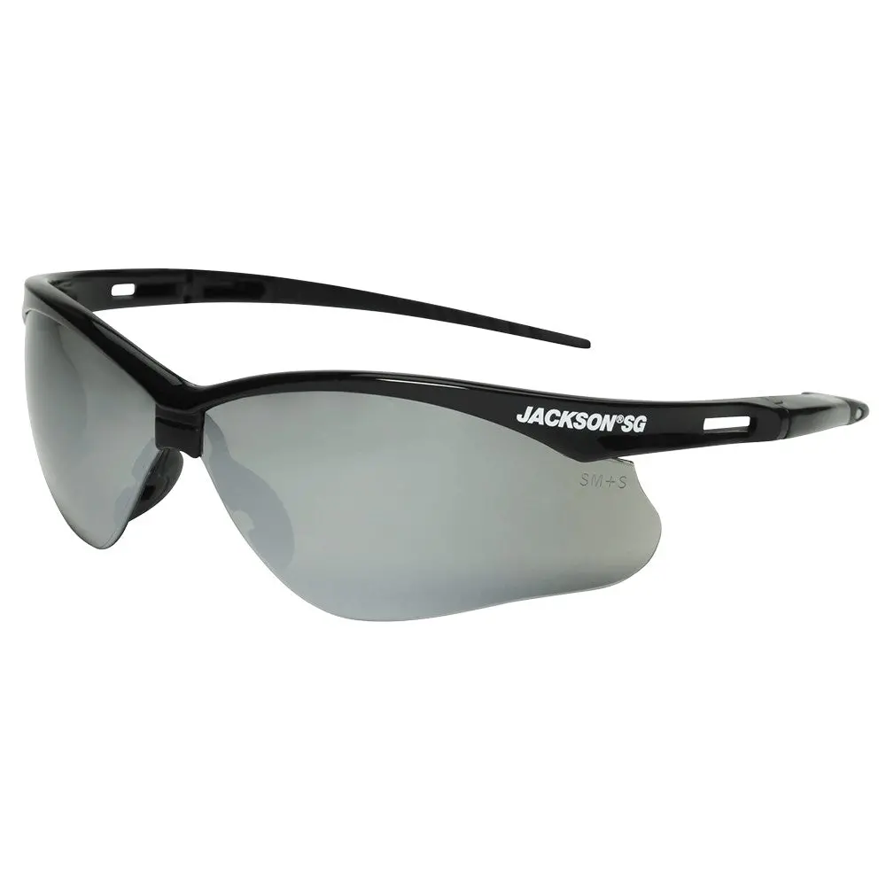 50006 Jackson Safety Sg Safety Glasses, Customizable, Smoke Mirror, Anti-Scratch 1