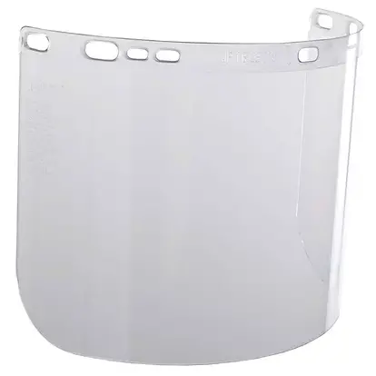 F20 Polycarbonate Faceshield, 3460, Uncoated, Clear, Unbound, 15.5 In L X 8 In H 1