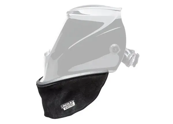 Lincoln Electric Split Leather Helmet Bib With Press Fit Seal 1