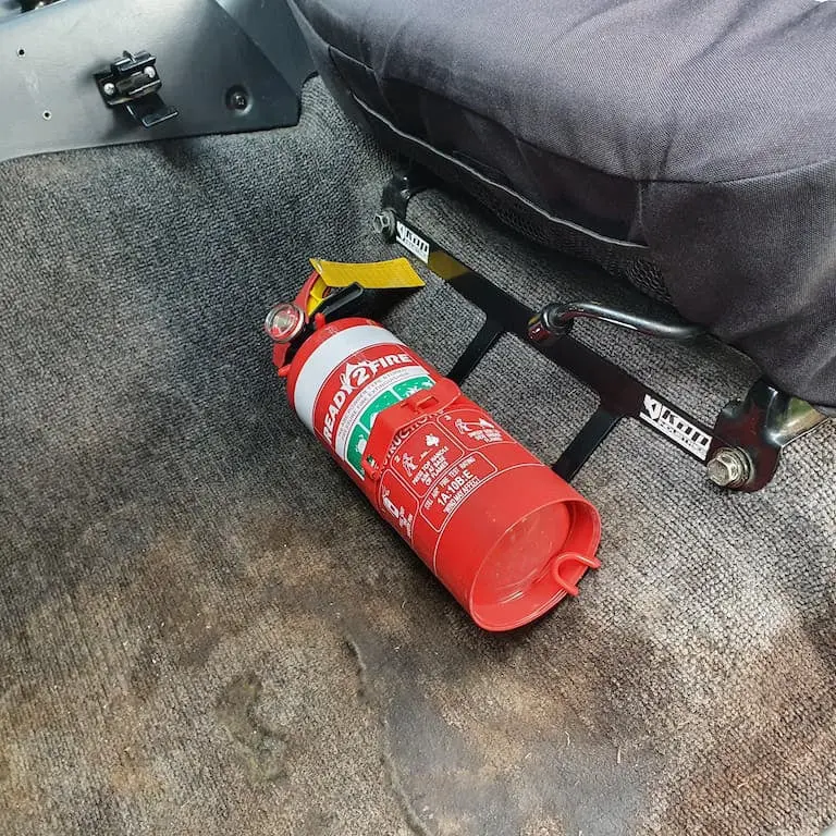 Toyota Landcruiser 80 Series Fire Extinguisher Bracket 2